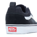 VANS Kids Ward Suede/Canvas -BLACK/WHITE (Size 10-3UK) - Borderland Muff