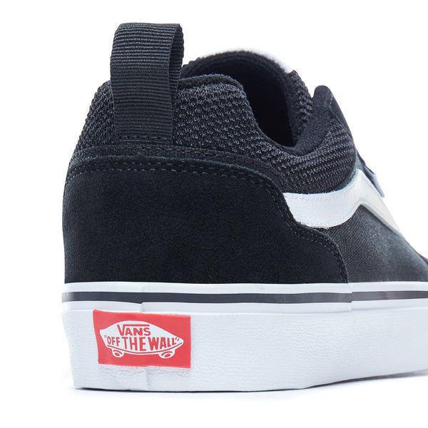 VANS Kids Ward Suede/Canvas -BLACK/WHITE (Size 10-3UK) - Borderland Muff