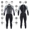 Osprey Zero 5/4mm Boys Full Wetsuit -GREY - Borderland Muff
