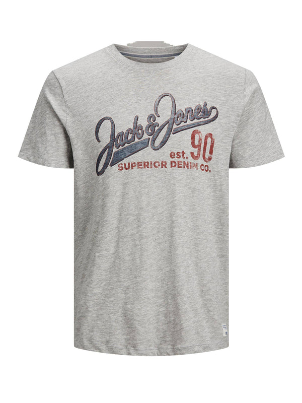 Jack & Jones JJ30JONES Boys Tee -GREY - Borderland Muff