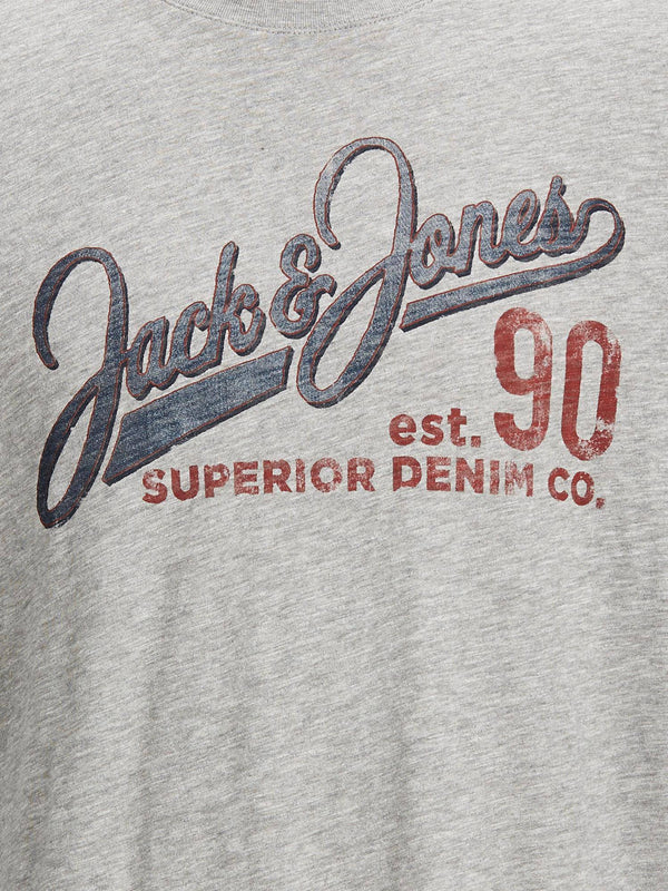 Jack & Jones JJ30JONES Boys Tee -GREY - Borderland Muff