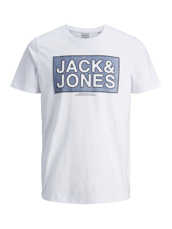 Jack & Jones JCOTUBE Boys Tee -WHITE - Borderland Muff