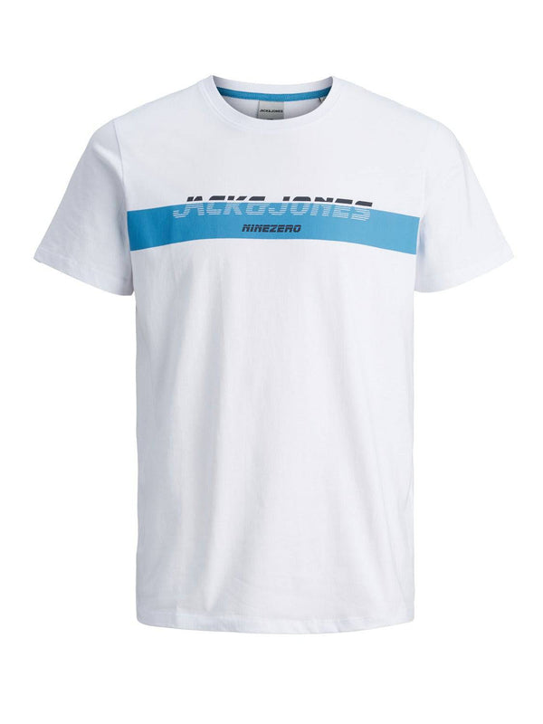 Jack & Jones JCOEXIT Boys Tee -WHITE - Borderland Muff