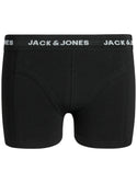 Jack & Jones JACCOLOUR Boys 3 Pack Boxers -BLACK/BLUE - Borderland Muff