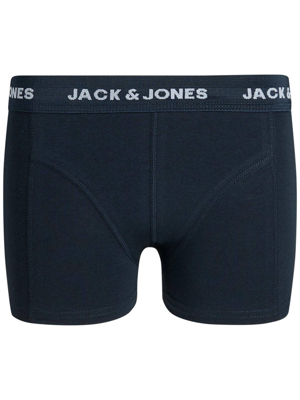Jack & Jones JACCOLOUR Boys 3 Pack Boxers -BLACK/BLUE - Borderland Muff