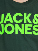 Jack & Jones JCODENNIS Boys Tee -DARK SPRUCE - Borderland Muff
