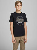 Jack & Jones JCOBOOSTER Boys Tee -BLACK - Borderland Muff
