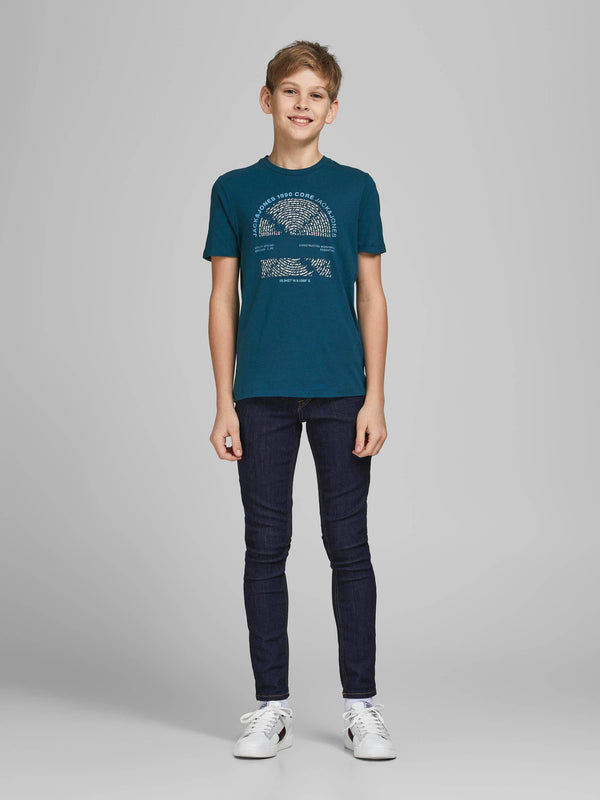 Jack & Jones JCOBOOSTER Boys Tee -SAILOR BLUE - Borderland Muff