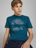 Jack & Jones JCOBOOSTER Boys Tee -SAILOR BLUE - Borderland Muff