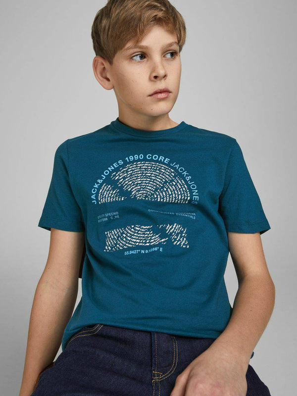 Jack & Jones JCOBOOSTER Boys Tee -SAILOR BLUE - Borderland Muff