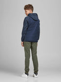 Jack & Jones JJEMULTI Boys Hybrid Jacket -NAVY - Borderland Muff