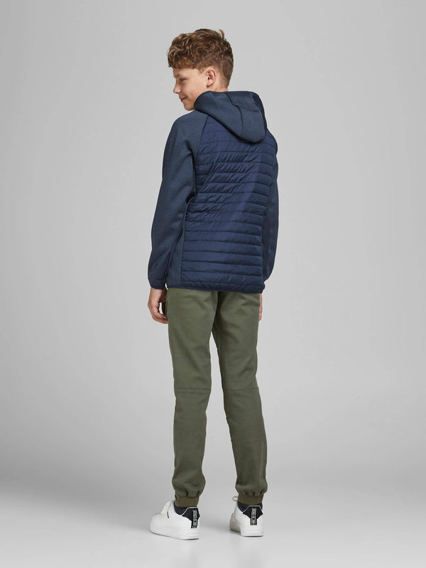 Jack & Jones JJEMULTI Boys Hybrid Jacket -NAVY - Borderland Muff