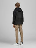 Jack & Jones JJEMULTI Boys Hybrid Jacket -BLACK - Borderland Muff