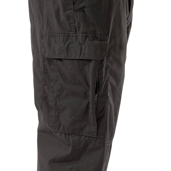 Craghoppers Mens Kiwi Classic Trousers CMJ600 -BLACK PEPPER - Borderland Muff
