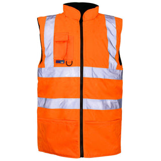 Supertouch Hi Vis Reversible Bodywarmer -ORANGE - Borderland Muff