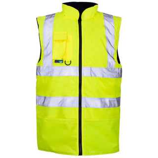 Supertouch Hi Vis Reversible Bodywarmer -YELLOW - Borderland Muff