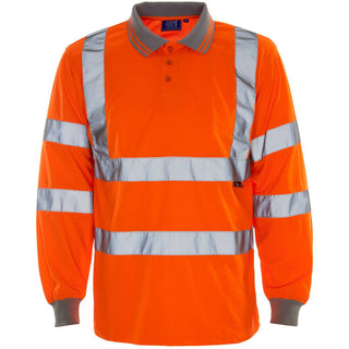 Supertouch Hi Vis Long Sleeved Polo - Borderland Muff