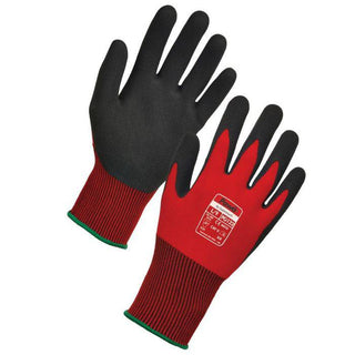 Pawa PG122 Dextrous Work Glove Black Red - Borderland Muff