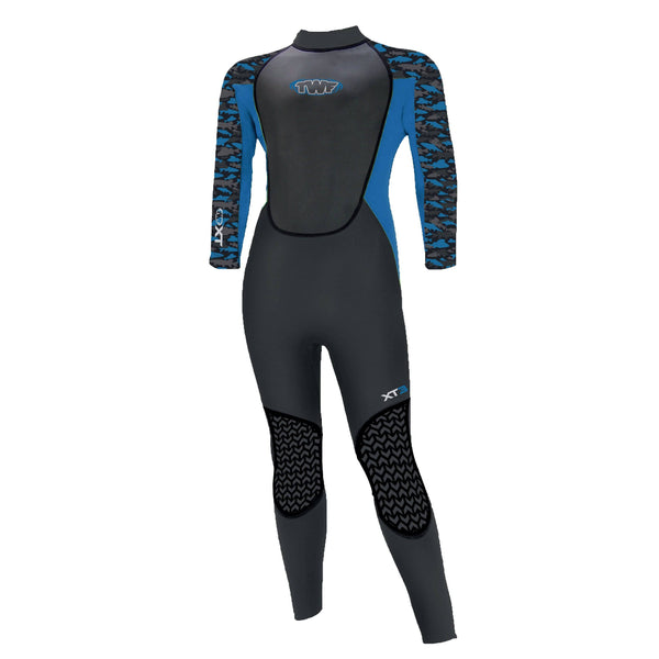 TWF Kids XT3 3mm Wetsuit -MIDNIGHT CAMO - Borderland Muff