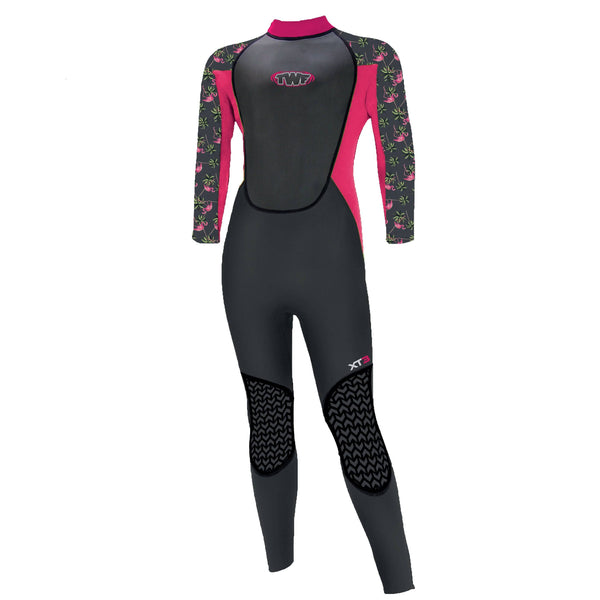 TWF Kids XT3 3mm Wetsuit -PINK - Borderland Muff