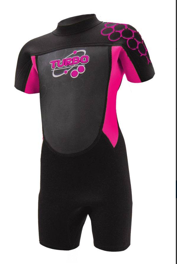 TWF Kids Turbo Shortie Wetsuit -PINK - Borderland Muff