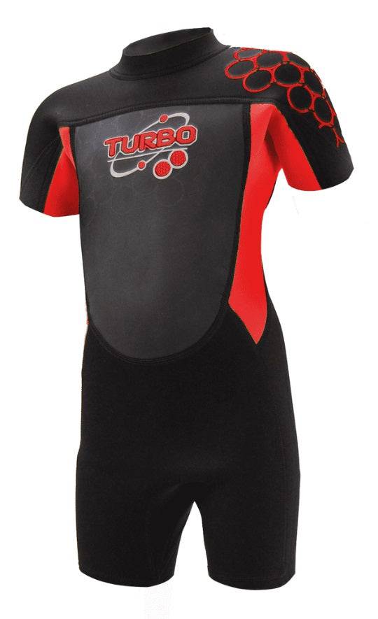 TWF Kids Turbo Shortie Wetsuit -RED - Borderland Muff
