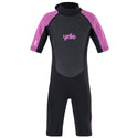 Yello Girls Basking Shortie Wetsuit -PINK - Borderland Muff