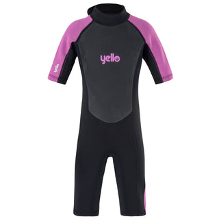 Yello Girls Basking Shortie Wetsuit -PINK - Borderland Muff