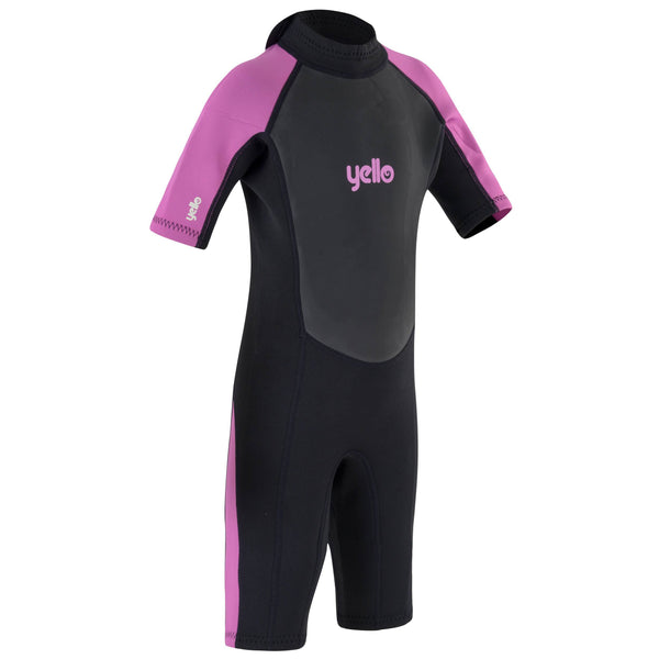 Yello Girls Basking Shortie Wetsuit -PINK - Borderland Muff