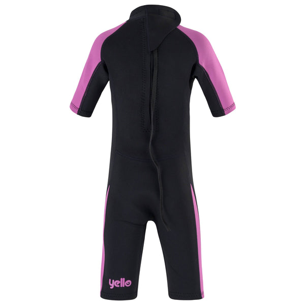 Yello Girls Basking Shortie Wetsuit -PINK - Borderland Muff
