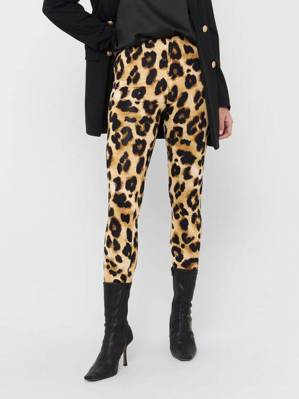 Jacqueline De Yong SHAWN Leggings -LEOPARD - Borderland Muff