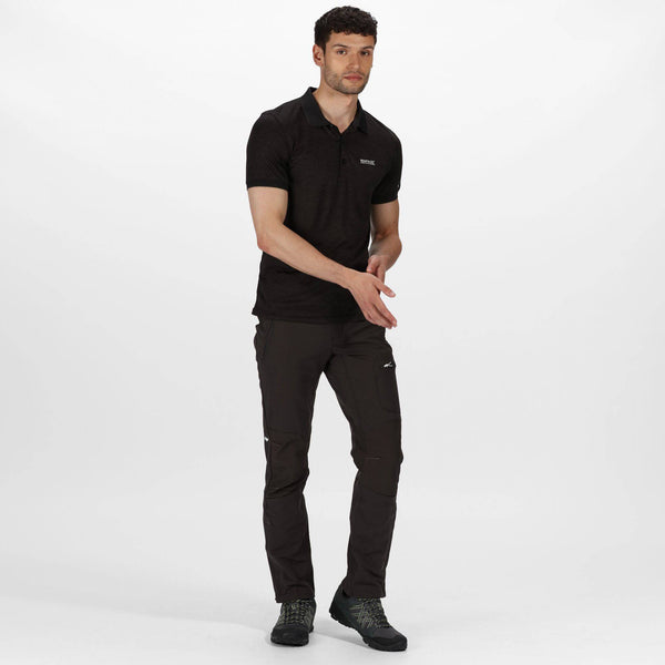 Regatta Mens Remex II Polo -BLACK - Borderland Muff