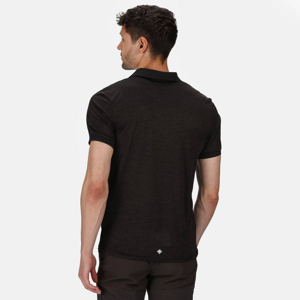 Regatta Mens Remex II Polo -BLACK - Borderland Muff
