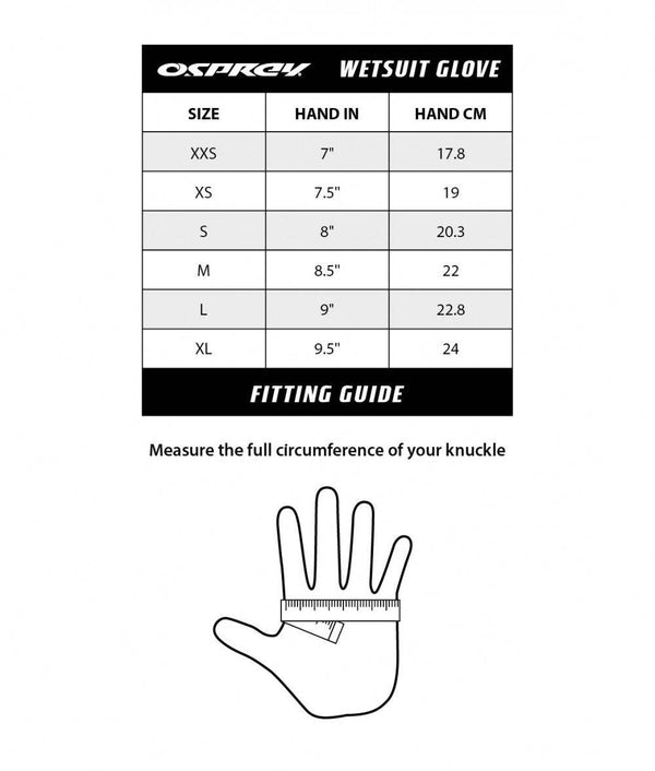 Osprey 5mm Neo Stretch Wetsuit Glove - Borderland Muff