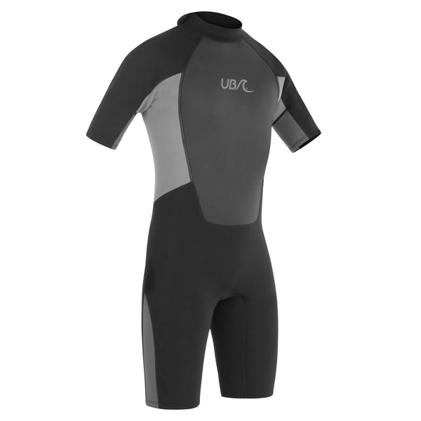 Urban Beach Mens Blacktip Shortie Wetsuit -BLACK - Borderland Muff