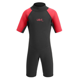Urban Beach Kids Shortie Wetsuit -RED - Borderland Muff