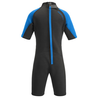 Urban Beach Kids Shortie Wetsuit -BLUE - Borderland Muff