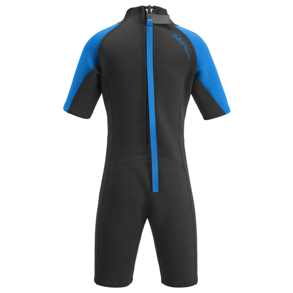 Urban Beach Kids Shortie Wetsuit -BLUE - Borderland Muff