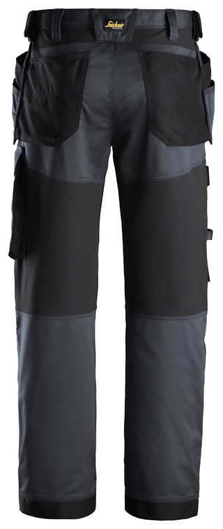Snickers 6251 Allround Stretch Work Trousers Standard Fit - Long Leg -GREY/BLACK - Borderland Muff