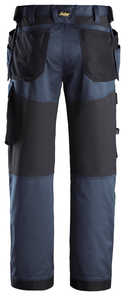 Snickers 6251 Allround Stretch Work Trousers Standard Fit - Long Leg -NAVY/BLACK - Borderland Muff