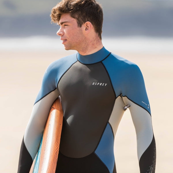Osprey Zero 3mm Mens Navy Full Wetsuit - Borderland Muff