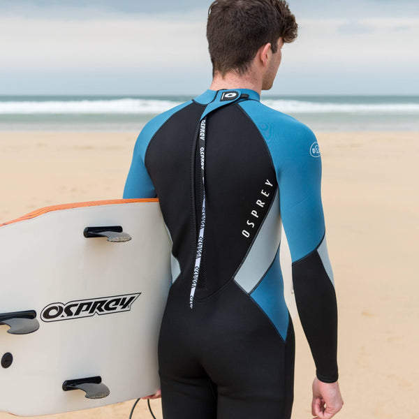Osprey Zero 3mm Mens Navy Full Wetsuit - Borderland Muff