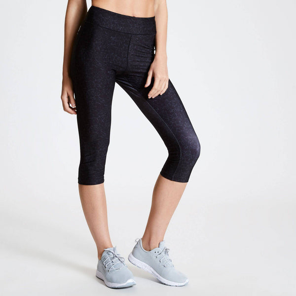 Dare2B Ladies Influential 3/4 Leggings -BLACK - Borderland Muff
