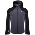 Dare2B Ladies Compete Waterproof Jacket -BLACK/GREY - Borderland Muff