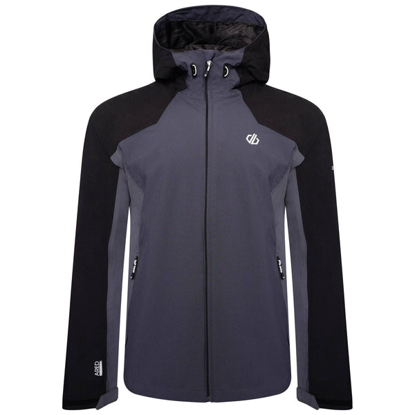Dare2B Ladies Compete Waterproof Jacket -BLACK/GREY - Borderland Muff