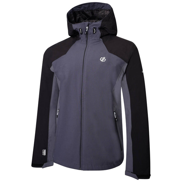 Dare2B Ladies Compete Waterproof Jacket -BLACK/GREY - Borderland Muff