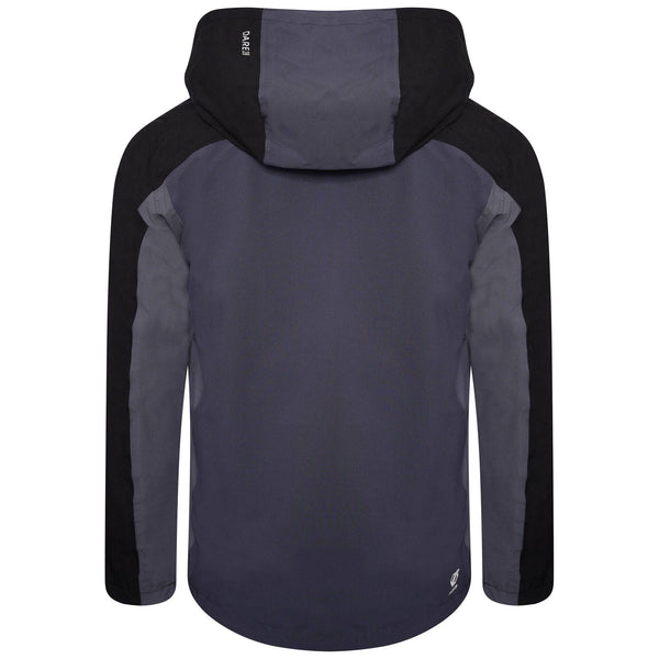 Dare2B Ladies Compete Waterproof Jacket -BLACK/GREY - Borderland Muff