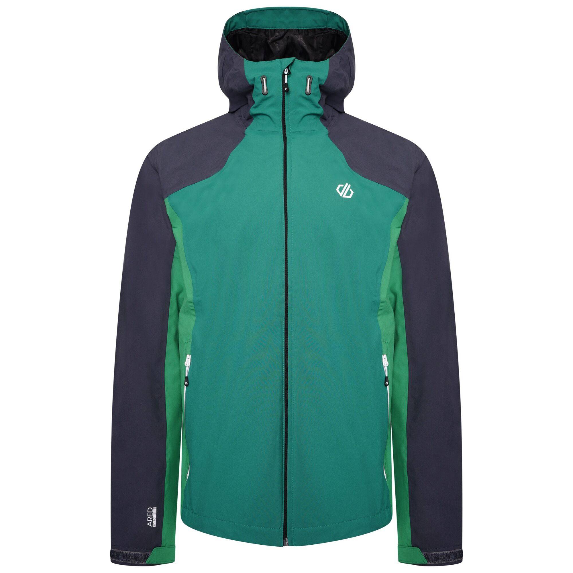 Dare2B Mens Recode Waterproof Jacket ULTRA MARINE Borderland Muff