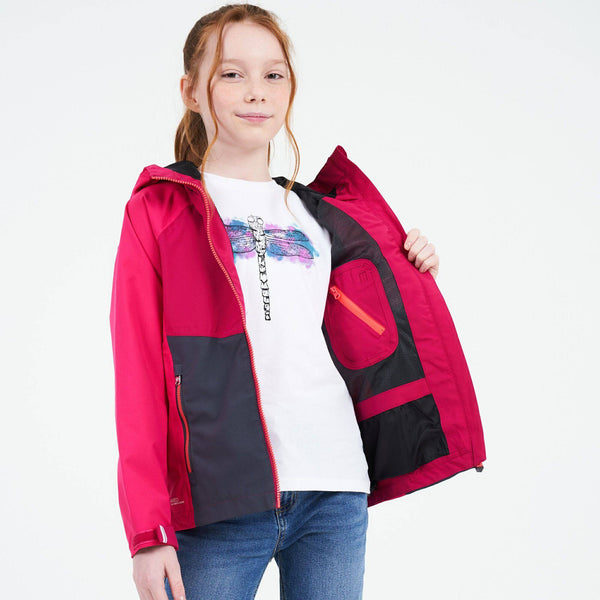 Dare2B Kids In The Lead Waterproof Jacket -DUCHESS - Borderland Muff