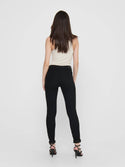 JDY Newnikki Regular Waist Skinny Fit Jeans -BLACK - Borderland Muff